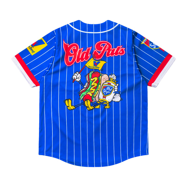 OLD STYLE x VIENNA BEEF BASEBALL JERSEY - WHITE – Old Style Beer Store