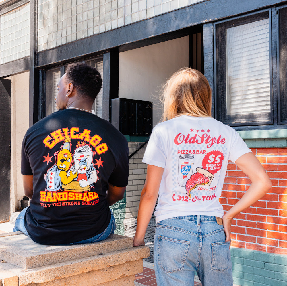 Tシャツ・カットソー No.0836 beer printing washing half T (3color) Color Pizza & Bar Tee - Old Style Beer Spring Exclusive