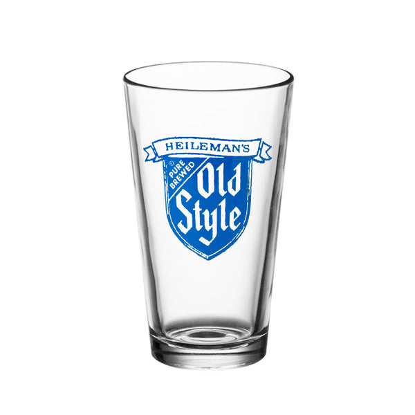 Old Style Shield Pint Glass
