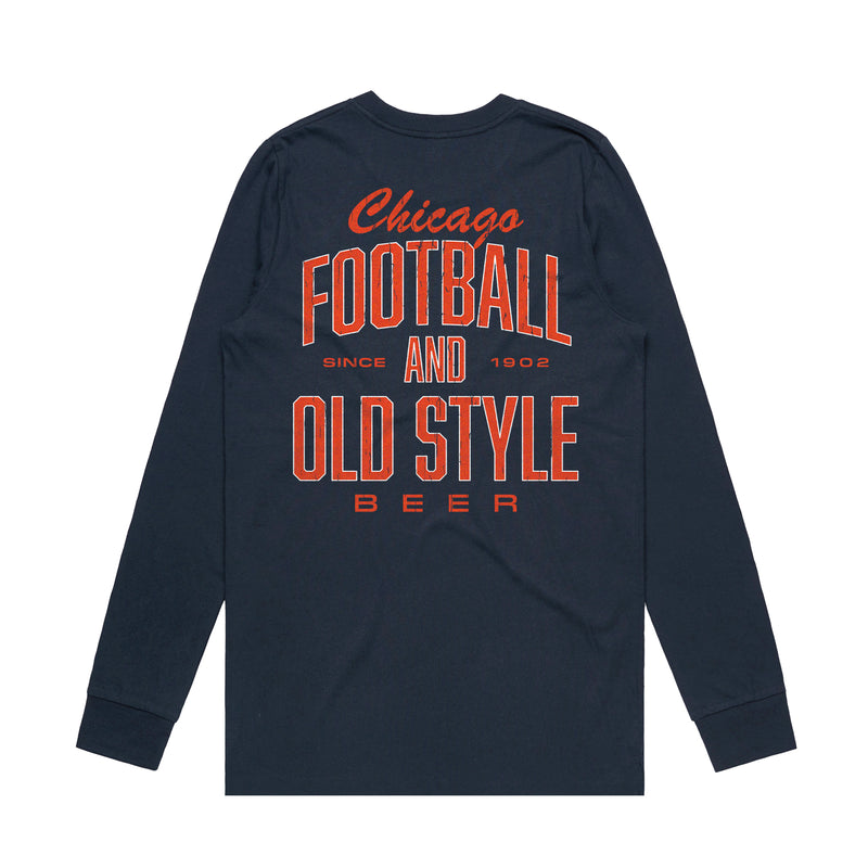 FOOTBALL & BEER LONG SLEEVE TEE