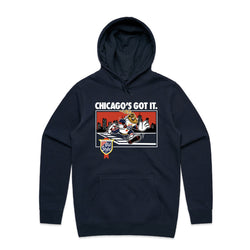 Old Style Chicago's Got It Football Hoodie in Navy