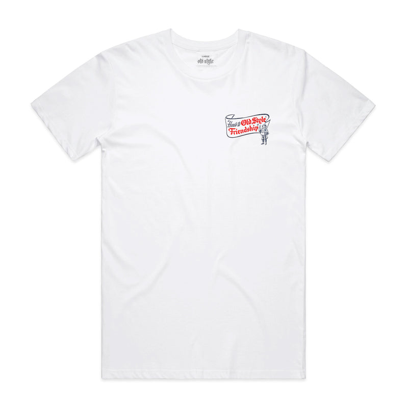 OLD STYLE FRIENDSHIP TEE - WHITE